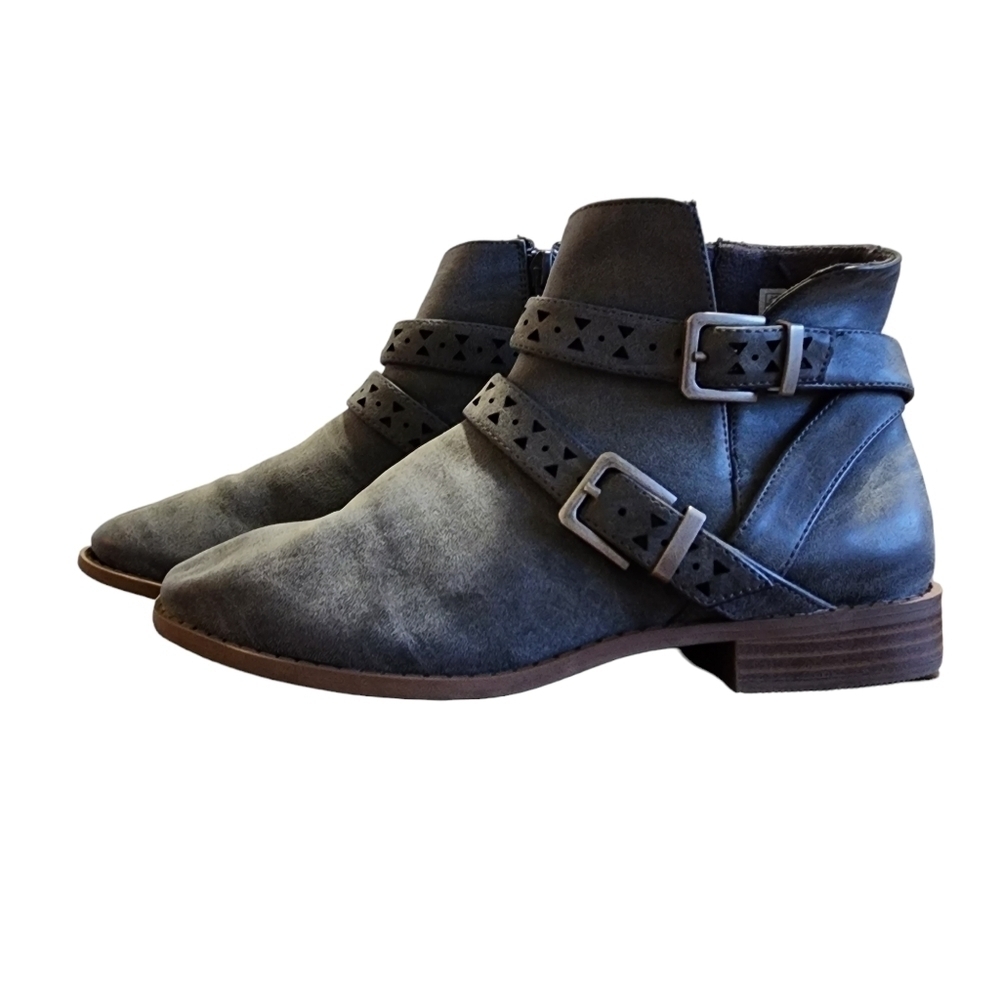 $5 Rocket Dog Zip Booties Grey - 4 - Picture 5 of 8